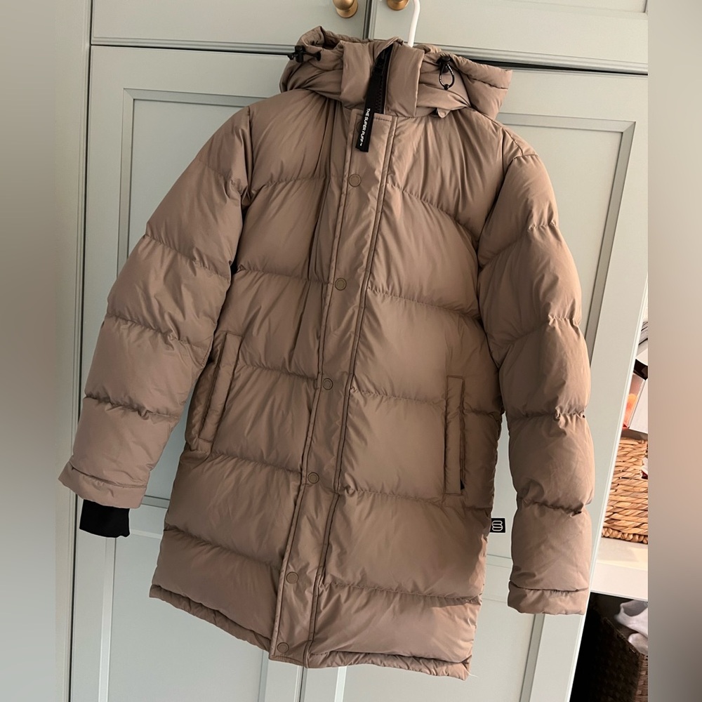 Aritzia Super Puff Midi in Turner Taupe Size XS